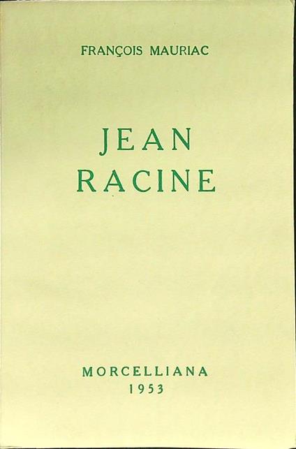 Jean Racine - François Mauriac - copertina