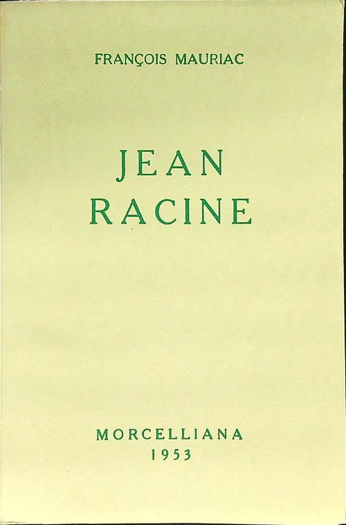 Jean Racine - François Mauriac - copertina