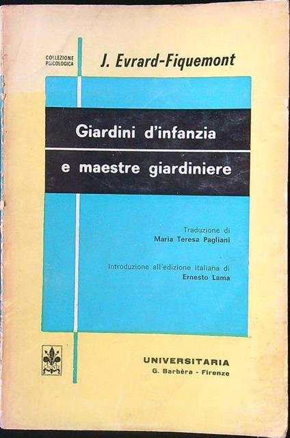 Giardini d'infanzia e maestre giardiniere - copertina