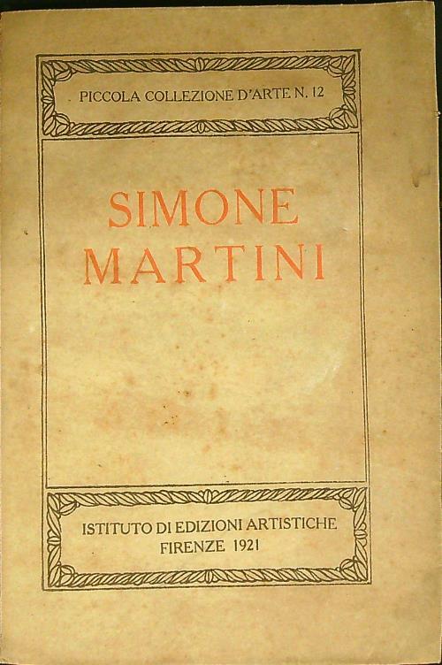 Simone Martini - copertina