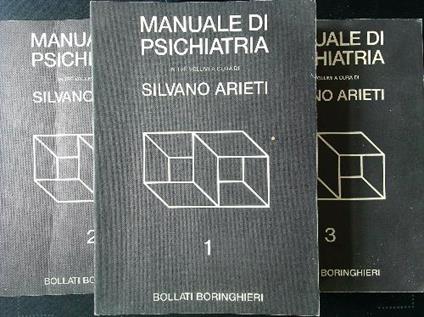 Manuale di psichiatria 3 vv - Silvano Arieti - copertina