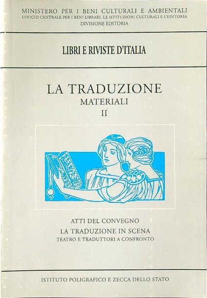 La traduzione. Materiali (II) - copertina