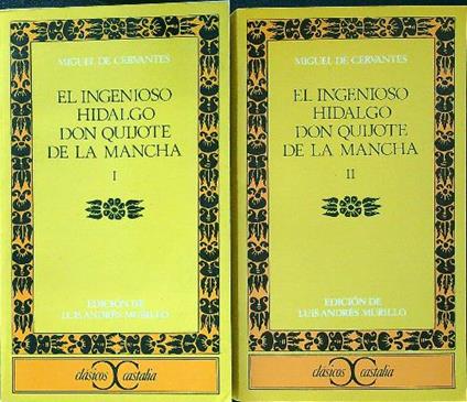 El ingenioso hidalgo Don Quijote de la Mancha 2vv - Miguel de Cervantes - copertina