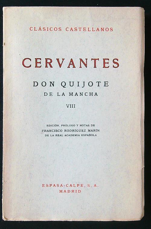 Don Quijote de la Mancha 8 vv - Miguel de Cervantes - copertina