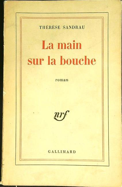 La main sur la bouche - copertina