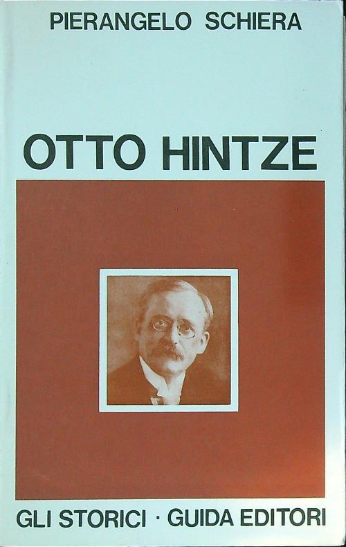 Otto Hintze - Pierangelo Schiera - copertina