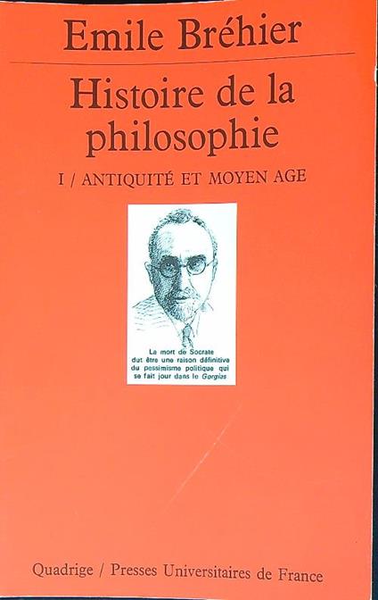 Histoire de la Philosophie 1 - Emile Bréhier - copertina