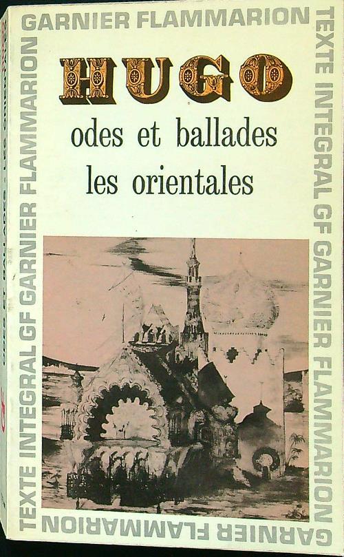 Odes et ballades les orientales - Victor Hugo - copertina