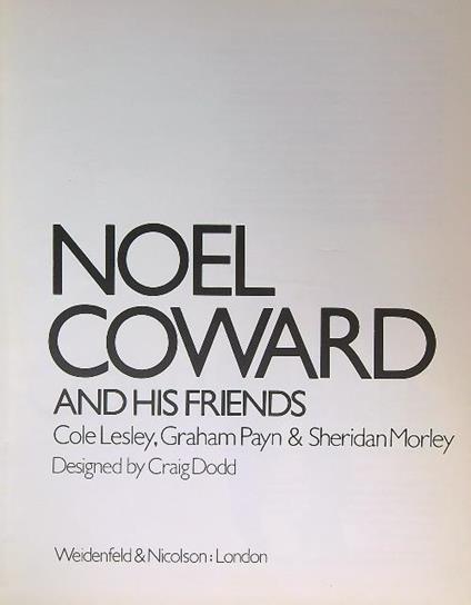 Noel Coward and his friends - copertina