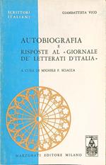 Autobiografia e risposte al Giornale dè Letterati d'Italia