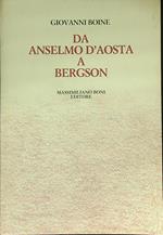 Da Anselmo d'Aosta a Bergson