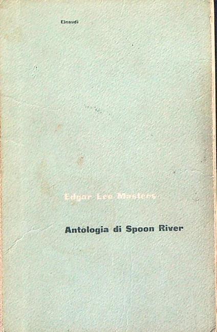 Antologia di Spoon River - Edgar Lee Masters - copertina