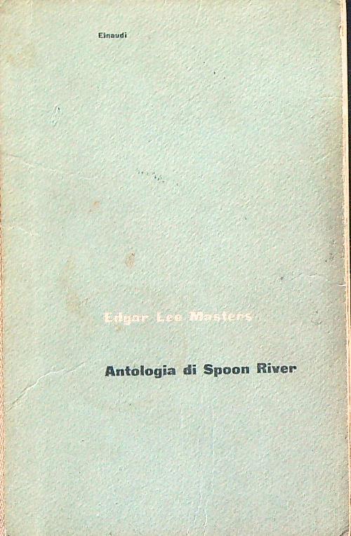 Antologia di Spoon River - Edgar Lee Masters - copertina