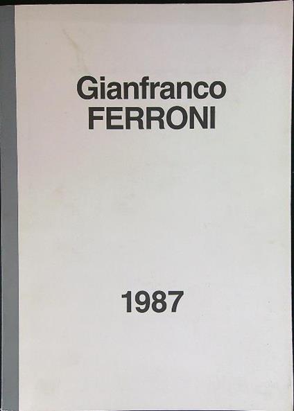 Gianfranco Ferroni 1987 - copertina