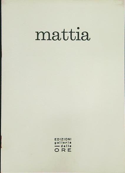 Mattia - copertina