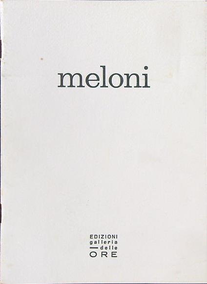 Meloni - copertina