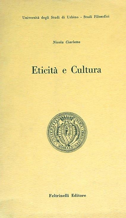 Eticità e cultura - Nicola Ciarletta - copertina