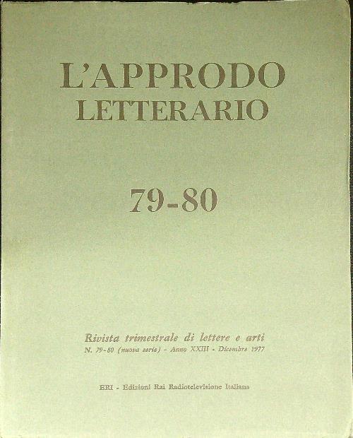 L' approdo letterario 79-80 - copertina