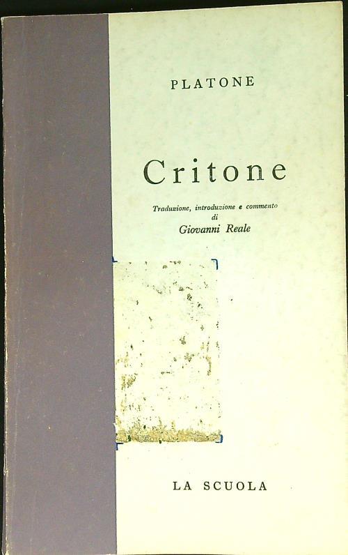 Critone - Platone - copertina