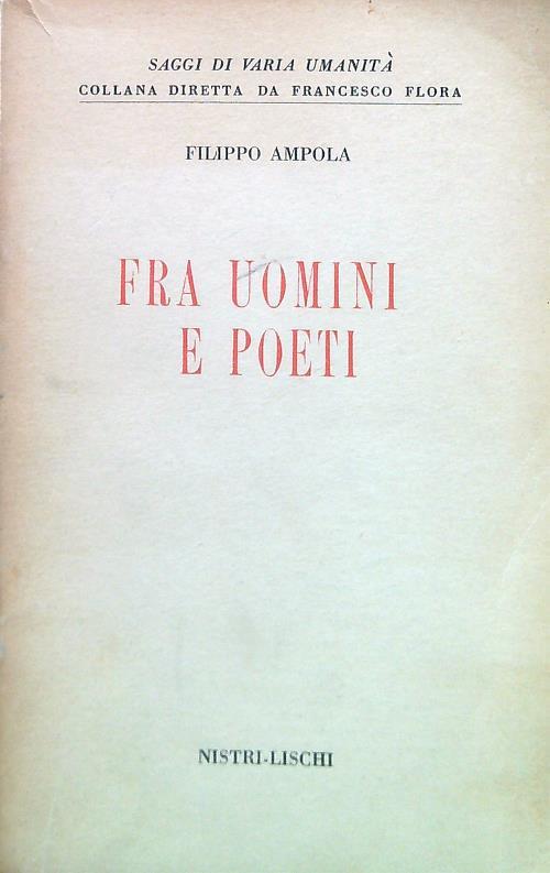 Fra uomini e poeti - Filippo Campolo - copertina