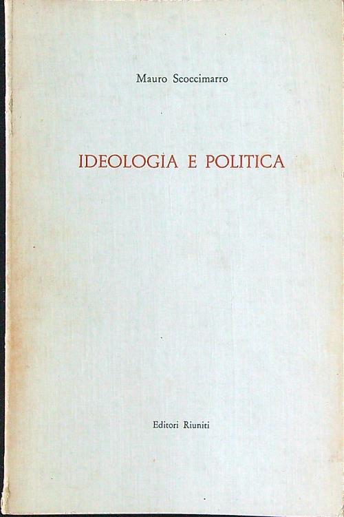 Ideologia e politica - copertina