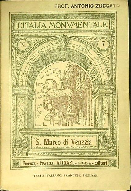 S. Marco di Venezia - copertina