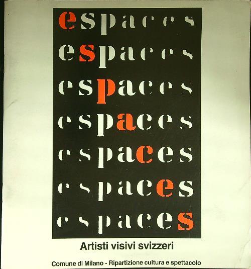 Espaces Artisti visivi svizzeri - copertina