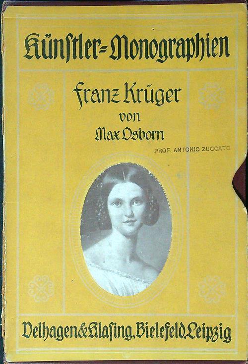 Franz Kruger - copertina