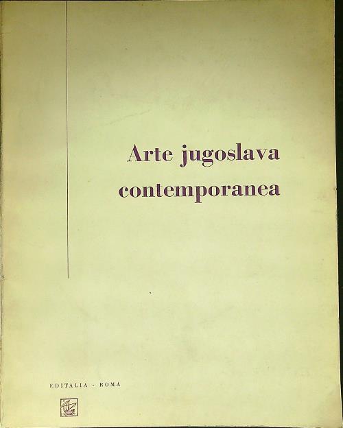 Arte jugoslava contemporanea - copertina