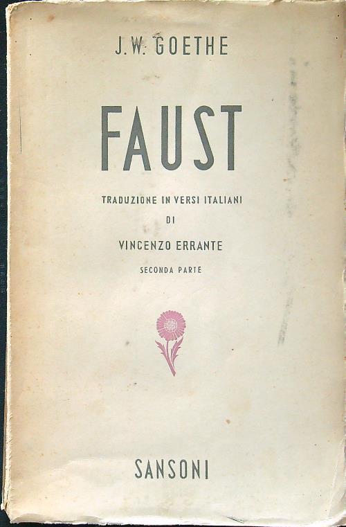 Faust - J.W. Goethe - copertina