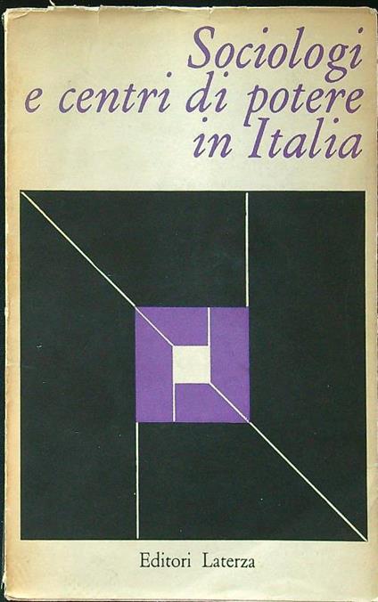 Sociologi e centri di poteri in Italia - copertina