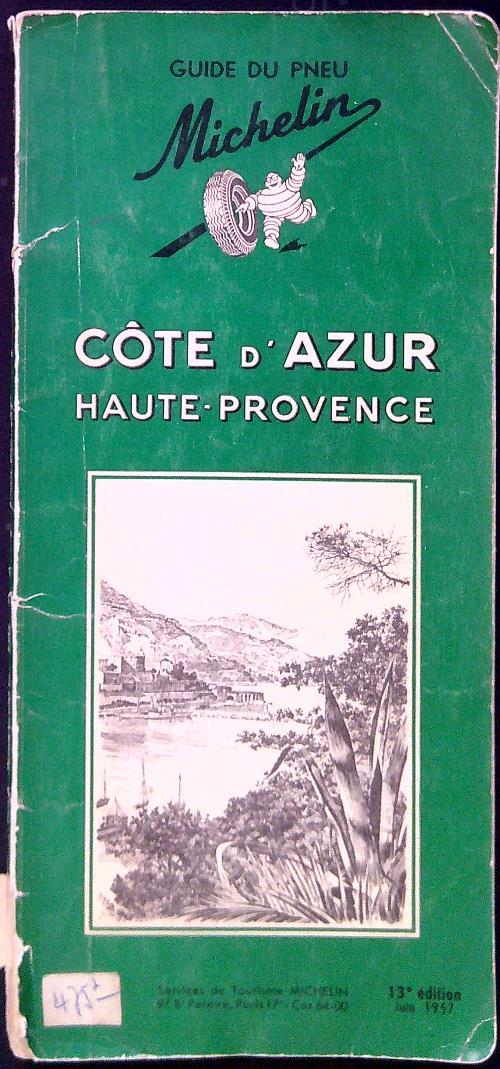 Guide du Pneu Michelin. Cote D'azur Haute-Provence - copertina