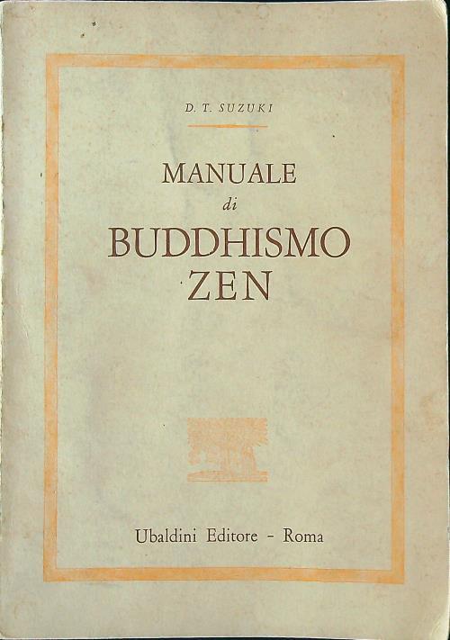 Manuale di buddhismo zen - copertina
