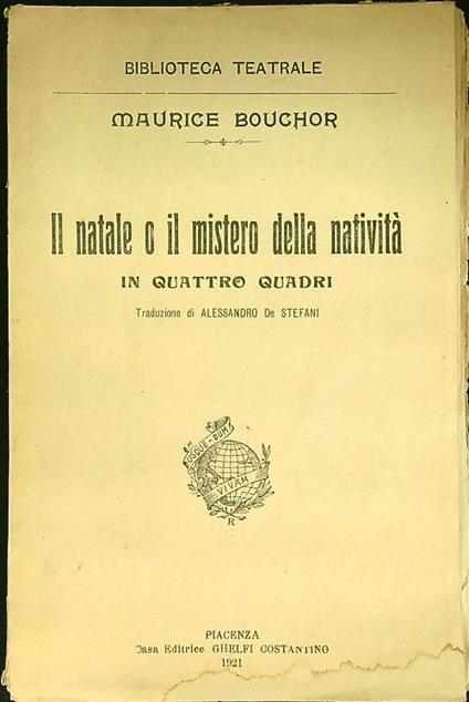 Il Natale o il mistero della Natività - copertina