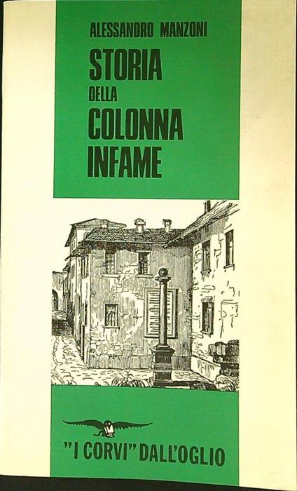 Storia della colonna infame - Alessandro Manzoni - copertina