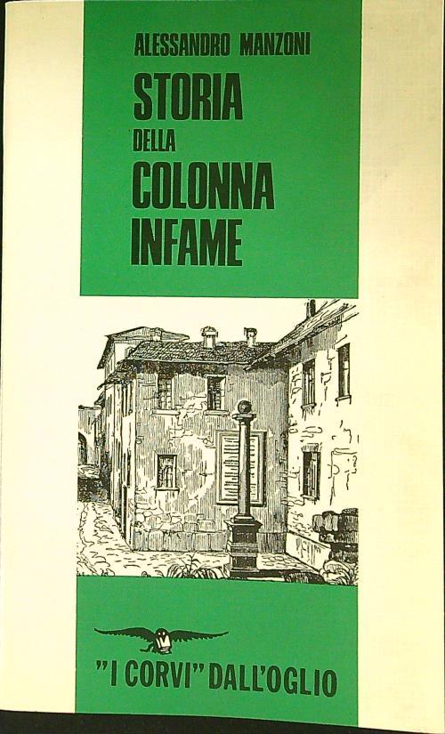 Storia della colonna infame - Alessandro Manzoni - copertina