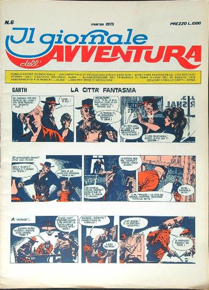 Il giornale dell'avventura n. 6/marzo 1975 - copertina