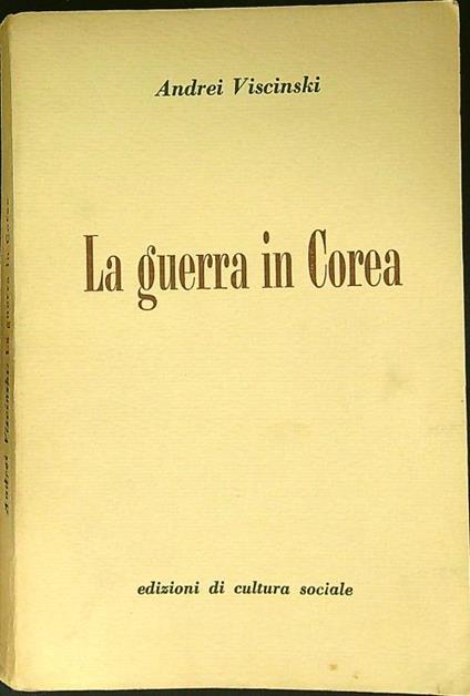 La guerra in Corea - copertina
