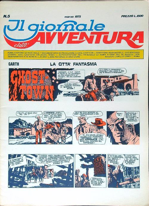 Il giornale dell'avventura n. 5/marzo 1975 - copertina