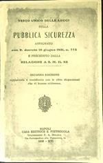 Testo unico delle leggi sulla Pubblica Sicurezza