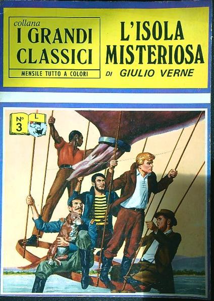 L' isola misteriosa - Jules Verne - copertina