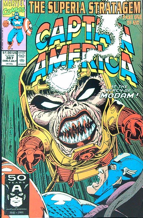 Captain America 387/July 1991 - copertina