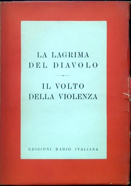 La lagrima del diavolo - Il volto della violenza - copertina