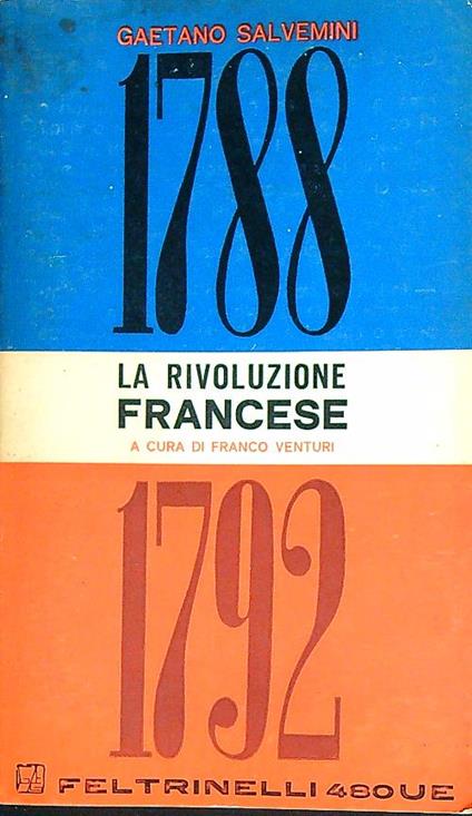 La Rivoluzione francese 1788-1792 - Gaetano Salvemini - copertina