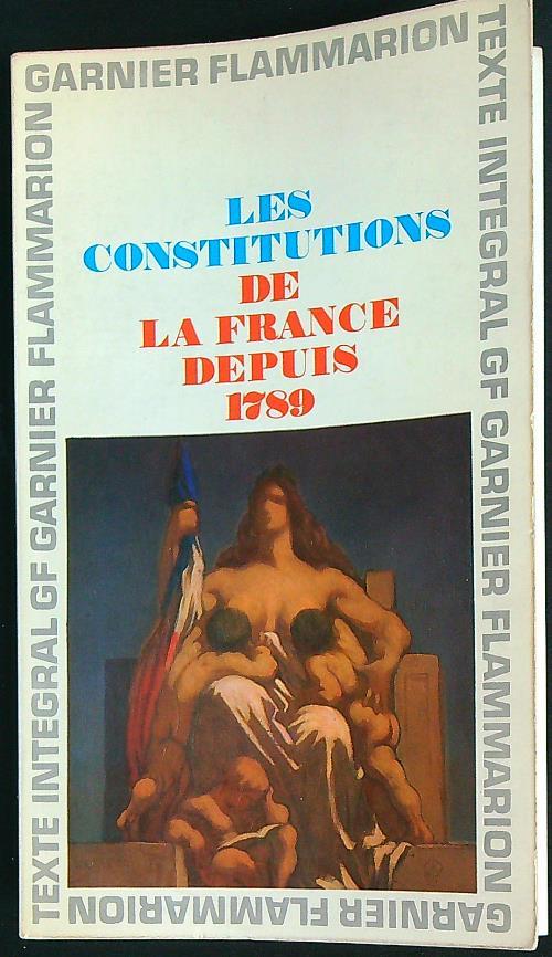 Les Constitutions de la France depuis 1789 - copertina