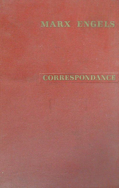 Correspondance - Karl Marx - copertina