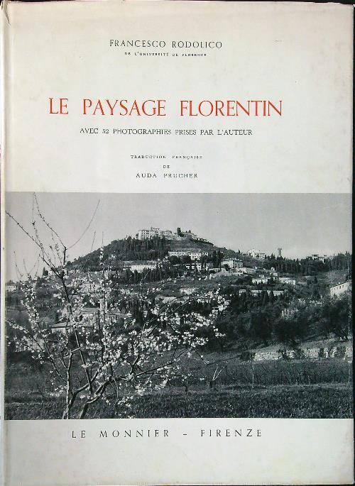 Le paysage florentin - Francesco Rodolico - copertina