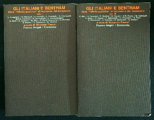 Gli italiani e Bentham 2vv - Riccardo Faucci - copertina