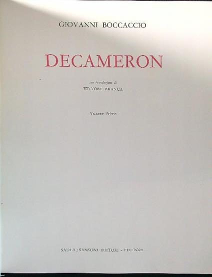 Decameron 4vv (testo+tavole) - Giovanni Boccaccio - copertina