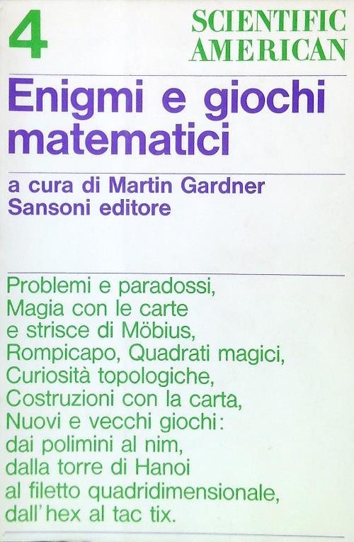 Enigmi e giochi matematici - Martin Gardner - copertina